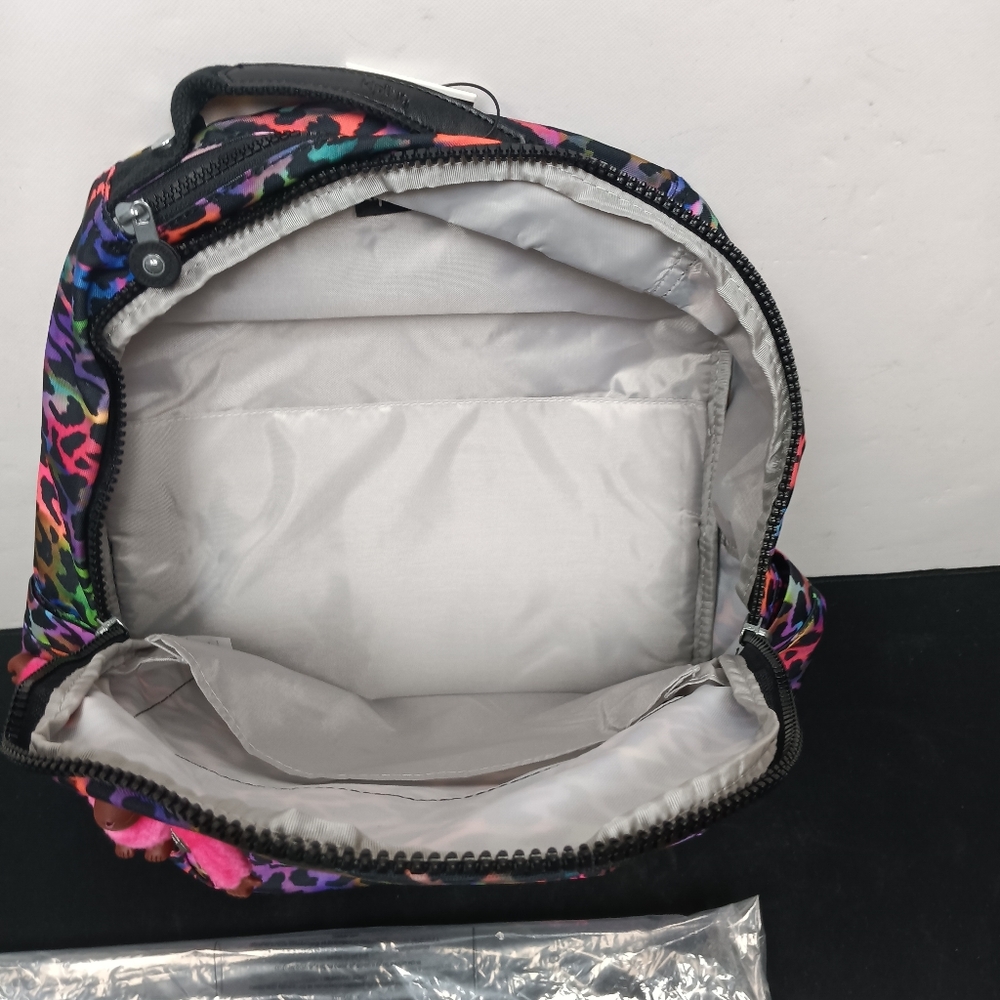 Kipling Seoul LapPrinted 15" Laptop Backpack Rainbow Jungle Print - Picture 2 of 5